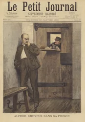 Alfred Dreyfus in seiner Gefängniszelle